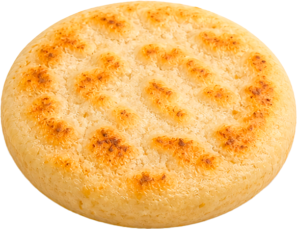 Pre-cooked arepa